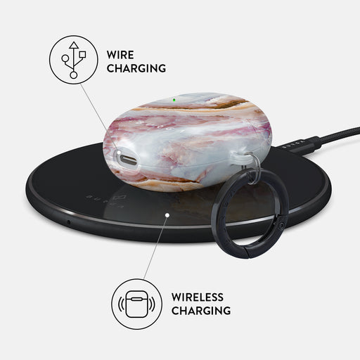 Frozen Leaves - Cute Marble Google Pixel Buds 2 Case 3