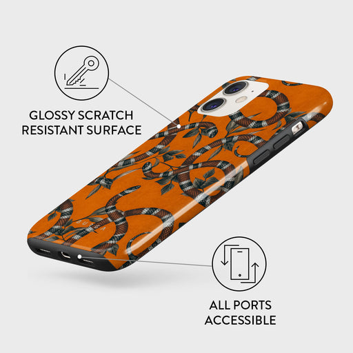 Bitter Apricot - Snake iPhone 11 Case 7