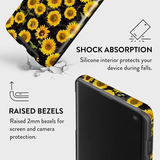 Sunflower Glimmer - Samsung Galaxy S10 4G Case 8