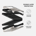 Snowstorm - Grey Marble Samsung Galaxy Z Flip 3 Case 2