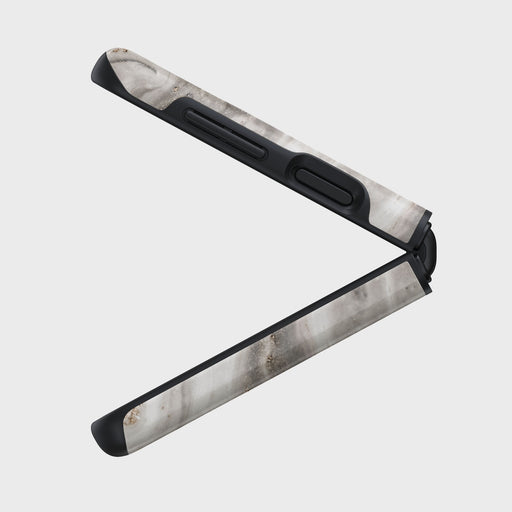 Snowstorm - Grey Marble Samsung Galaxy Z Flip 3 Case 6