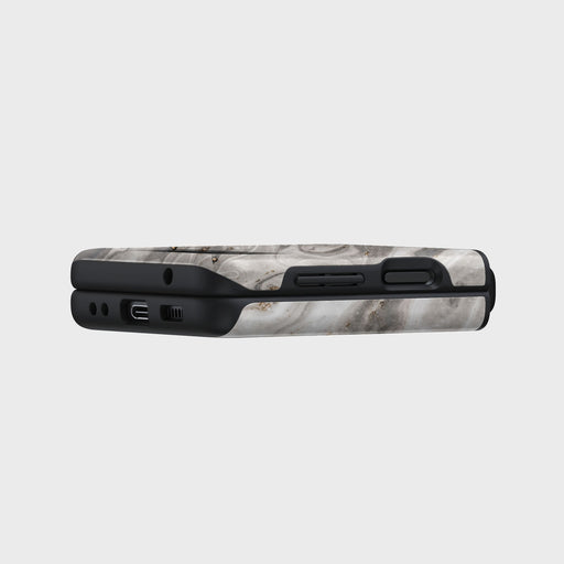 Snowstorm - Grey Marble Samsung Galaxy Z Flip 3 Case 7