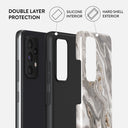 Snowstorm - Grey Marble Samsung Galaxy A72 4G / 5G Case 6