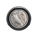 Snowstorm - Grey Marble Ring Holder 1