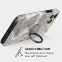 Snowstorm - Grey Marble Ring Holder 4
