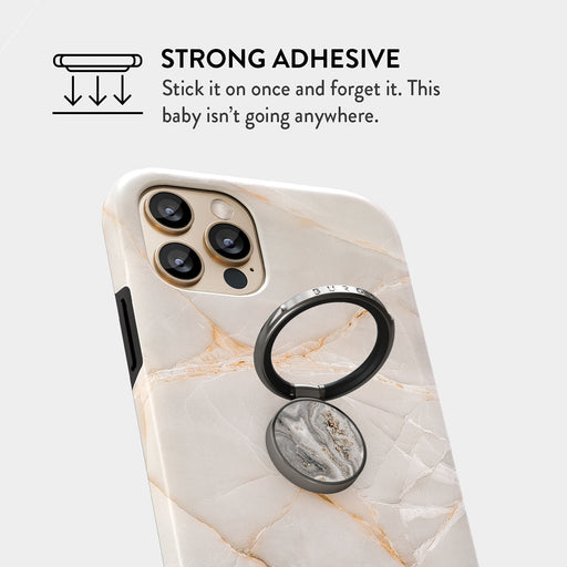 Snowstorm - Grey Marble Ring Holder 5