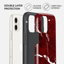 Iconic Red Ruby - Marble iPhone 11 Case 6