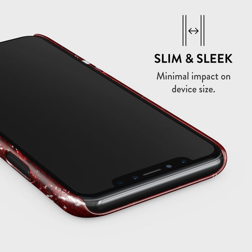 Iconic Red Ruby - Marble iPhone XR Case 4