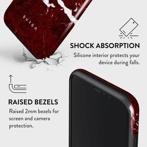 Iconic Red Ruby - Marble iPhone 11 Case 8