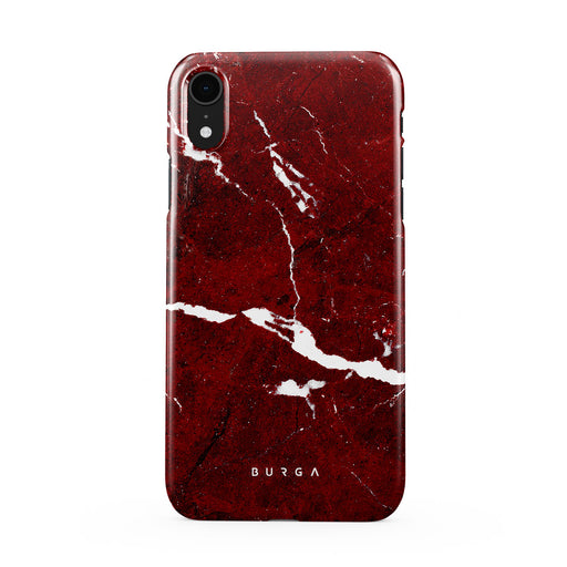 Iconic Red Ruby - Marble iPhone XR Case 1