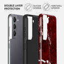 Iconic Red Ruby - Marble Samsung Galaxy S21 Case 6