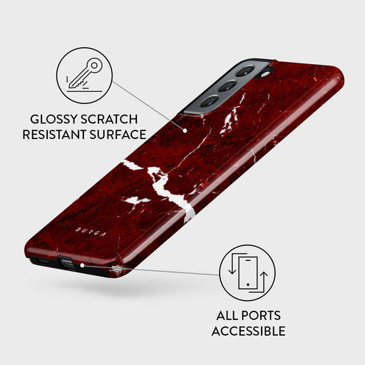 Iconic Red Ruby - Marble Samsung Galaxy S21 Case 7