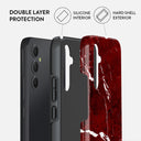 Iconic Red Ruby - Marble Samsung Galaxy A34 Case 2