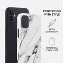 Satin White - Marble iPhone 12 Mini Case 2