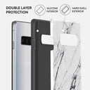 Satin White - Marble Samsung Galaxy S10 Plus Case 6