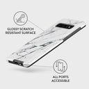 Satin White - Marble Samsung Galaxy S10 Plus Case 7