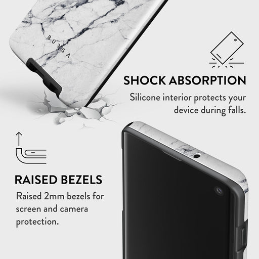 Satin White - Marble Samsung Galaxy S10 Plus Case 8