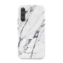 Satin White - Marble Samsung Galaxy A34 Case 1