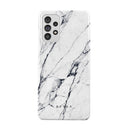 Satin White - Marble Samsung Galaxy A72 4G / 5G Case 1