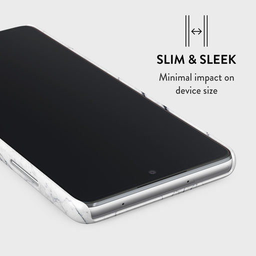 Satin White - Marble Samsung Galaxy A72 4G / 5G Case 4