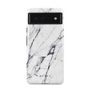 Satin White - Marble Google Pixel 6 Case 1