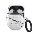 Satin White - Marble Google Pixel Buds 2 Case 1