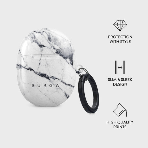 Satin White - Marble Google Pixel Buds 2 Case 4