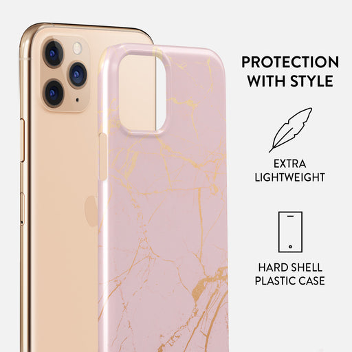 Peachy Gold - Pink Marble iPhone 11 Pro Max Case 2