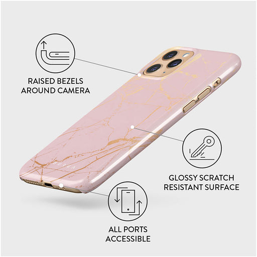 Peachy Gold - Pink Marble iPhone 11 Pro Max Case 3
