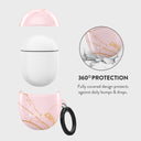 Peachy Gold - Pink Marble Google Pixel Buds 2 Case 2
