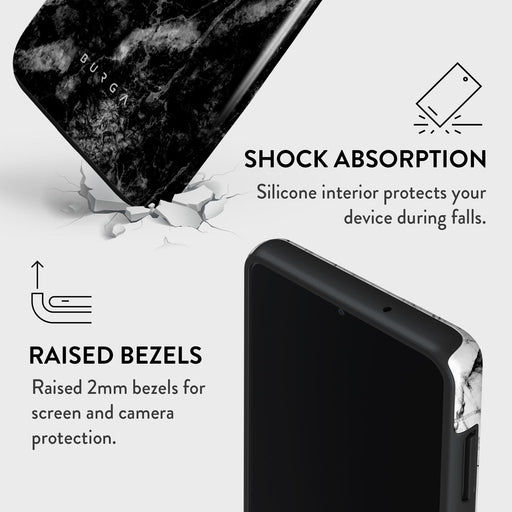 Fatal Contradiction - Black & White Marble Samsung Galaxy S21 FE Case 4