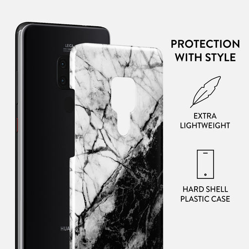 Fatal Contradiction - Black & White Marble Huawei Mate 20 Case 2