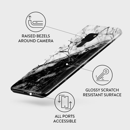 Fatal Contradiction - Black & White Marble Huawei Mate 20 Case 3