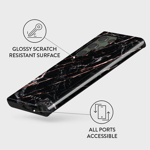 Rose Gold Marble - Samsung Galaxy S23 Ultra Case 7