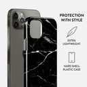 Noir Origin - Black Marble iPhone 12 Pro Max Case 2