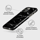 Noir Origin - Black Marble iPhone 12 Pro Max Case 3