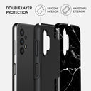 Noir Origin - Black Marble Samsung Galaxy A32 5G Case 2