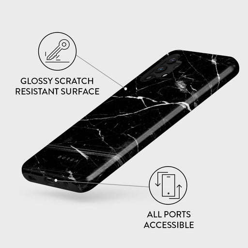 Noir Origin - Black Marble Samsung Galaxy A32 5G Case 3