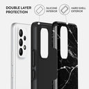 Noir Origin - Black Marble Samsung Galaxy A73 Case 2
