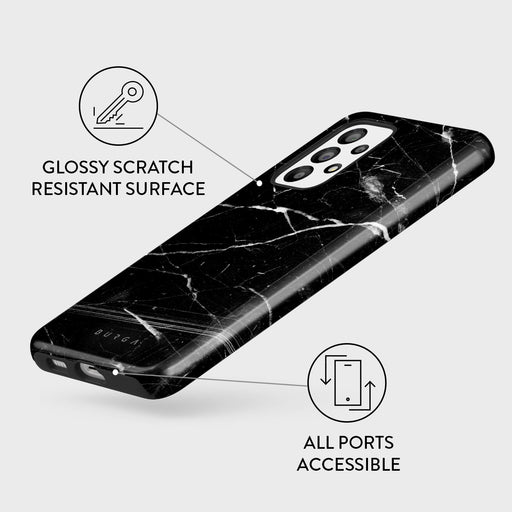 Noir Origin - Black Marble Samsung Galaxy A73 Case 3