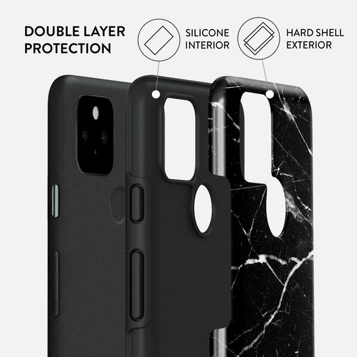 Noir Origin - Black Marble Google Pixel 5 Case 6