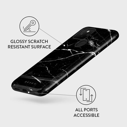 Noir Origin - Black Marble Google Pixel 5 Case 7