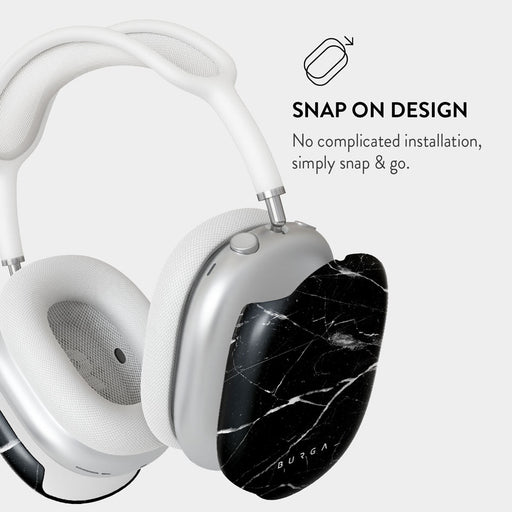 Noir Origin - Black Marble AirPods Max Case 3