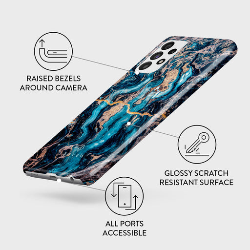 Mystic River - Blue Marble Samsung Galaxy A72 4G / 5G Case 3