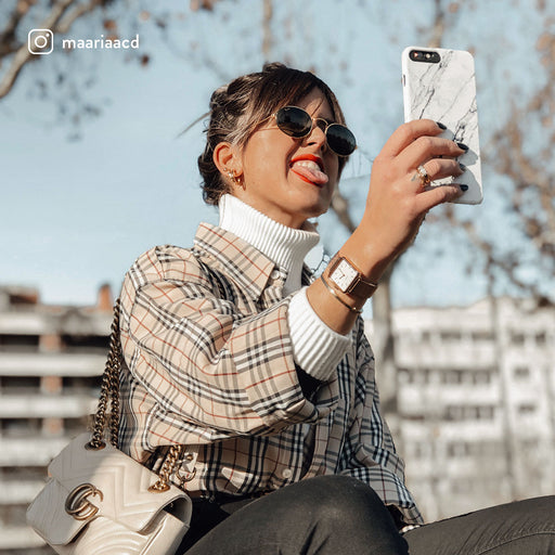 Satin White - Marble Samsung Galaxy A72 4G / 5G Case 10
