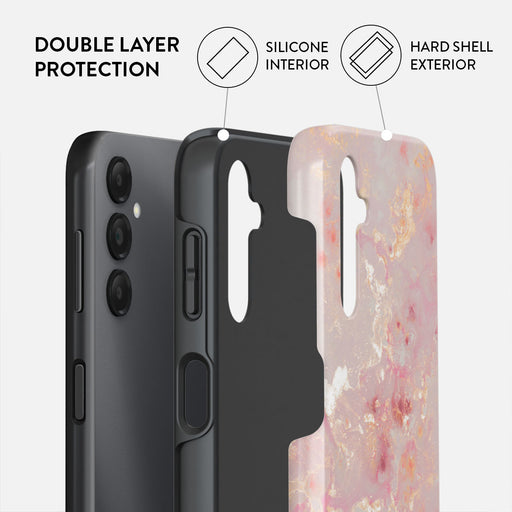 Golden Coral - Pink Samsung Galaxy A14 5G Case 2