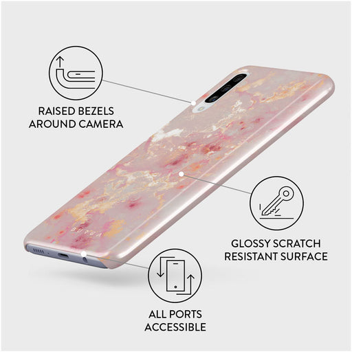 Golden Coral - Pink Samsung Galaxy A50 Case 3