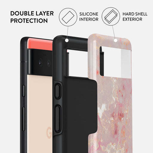 Golden Coral - Pink Google Pixel 6 Case 2