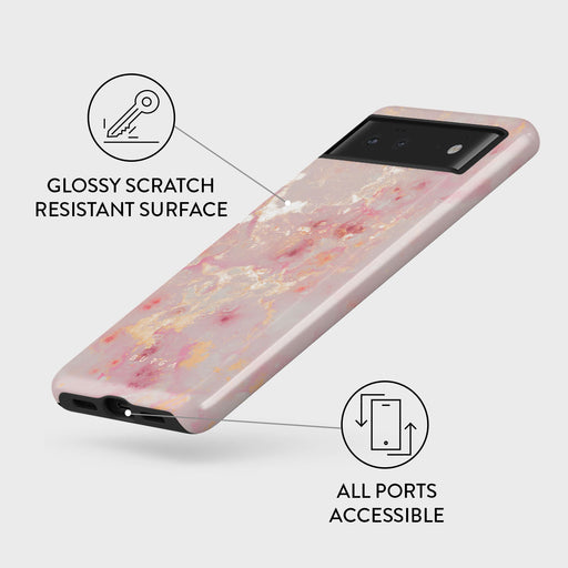 Golden Coral - Pink Google Pixel 6 Case 3