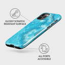 Ocean Waves - Blue iPhone 12 Pro Case 7